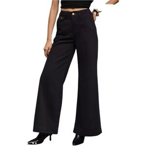Anthropologie Black Flare & Wide Leg Jeans